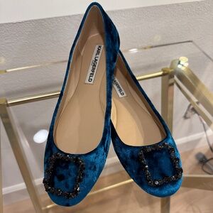 Karl Lagerfeld ballet flats New